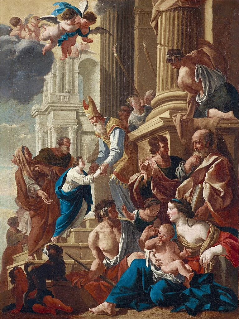 La presentazione al Tempio - Compiègne, cappella Saint, Nicolas, dettaglio